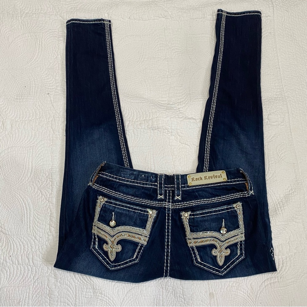 Rock Revival Janelle Mid-Rise Skinny Size 32
